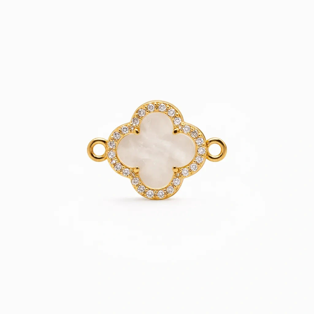 Clover Nieve (Nacar) Grande · Herrajes · Beads Market Co