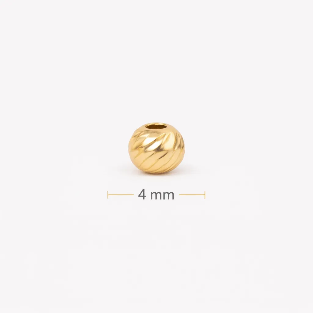 Balin Diamantado 18K 4mm · Balinería · Beads Market Co