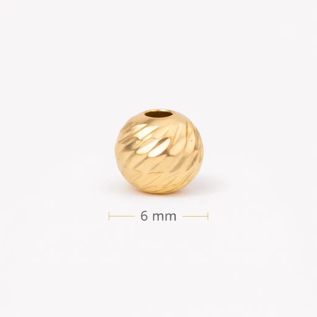 Balin Diamantado 18K 6mm · Balinería · Beads Market Co