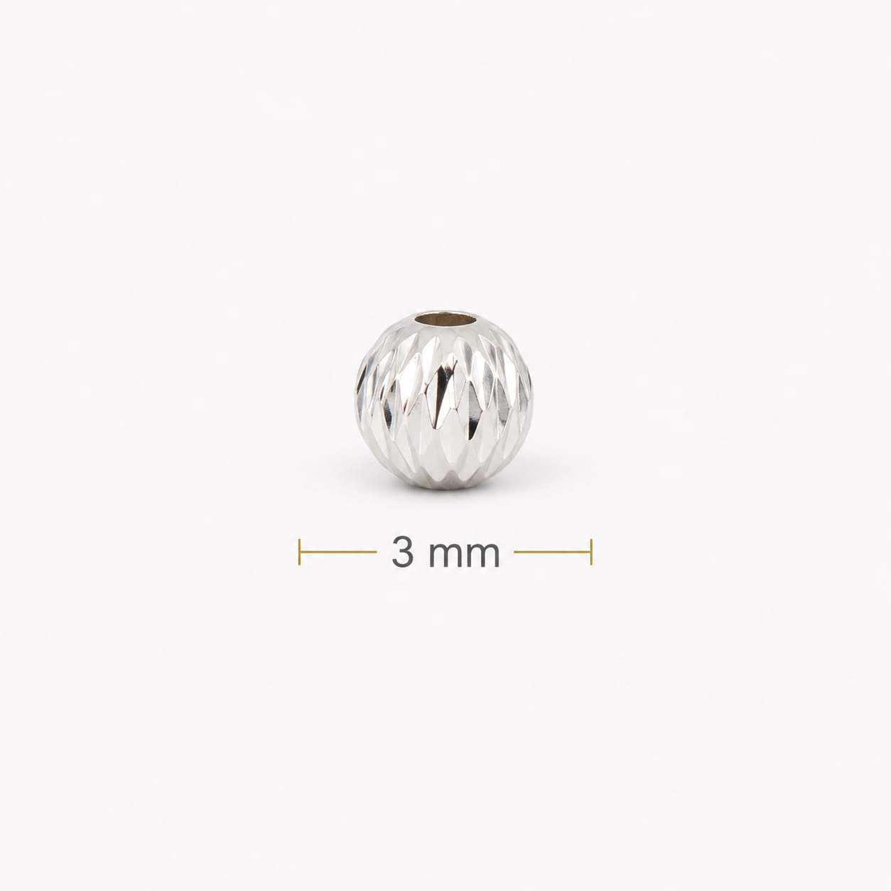Balín dimanatado plata 3 mm · Balinería