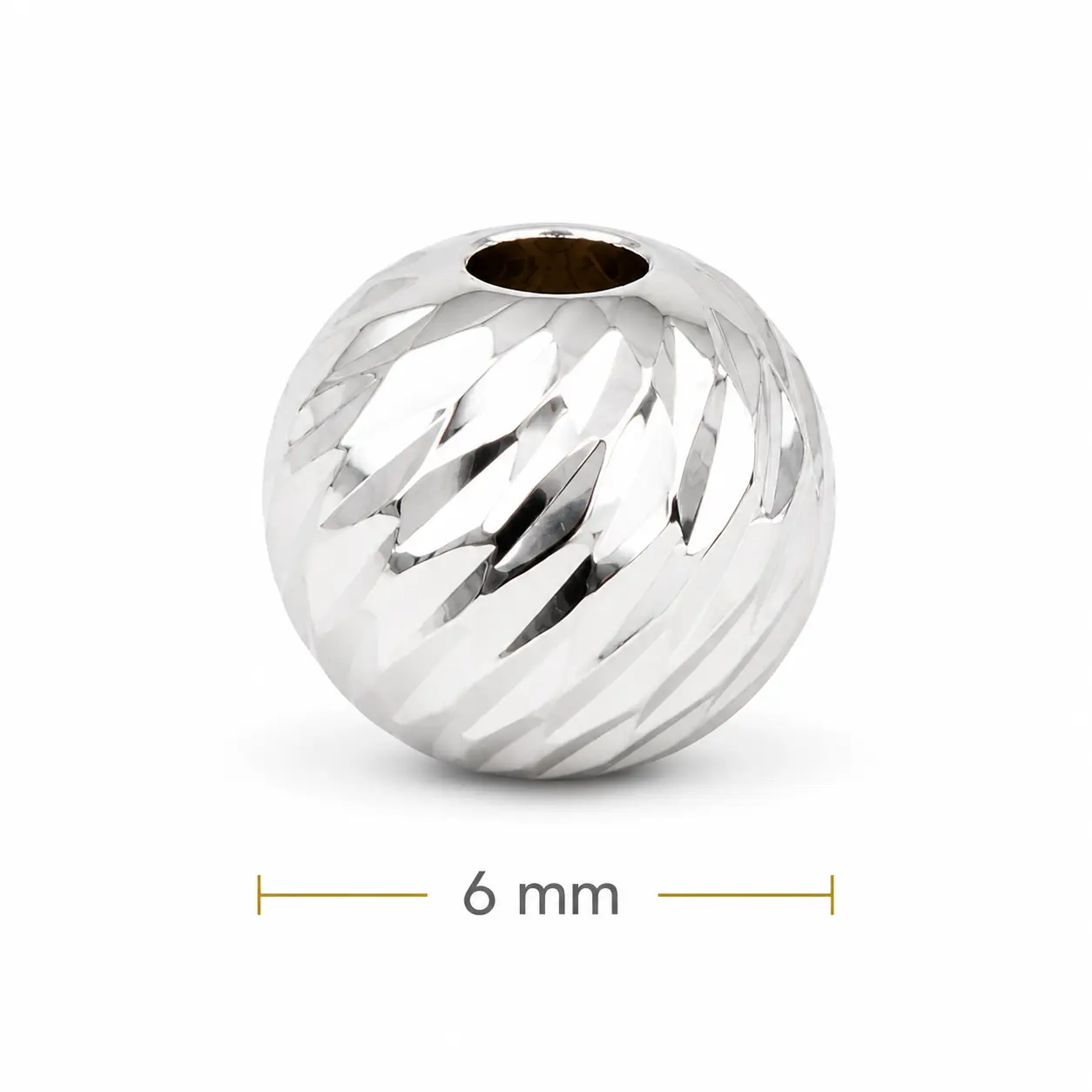 Balín dimanatado plata 6 mm · Balinería