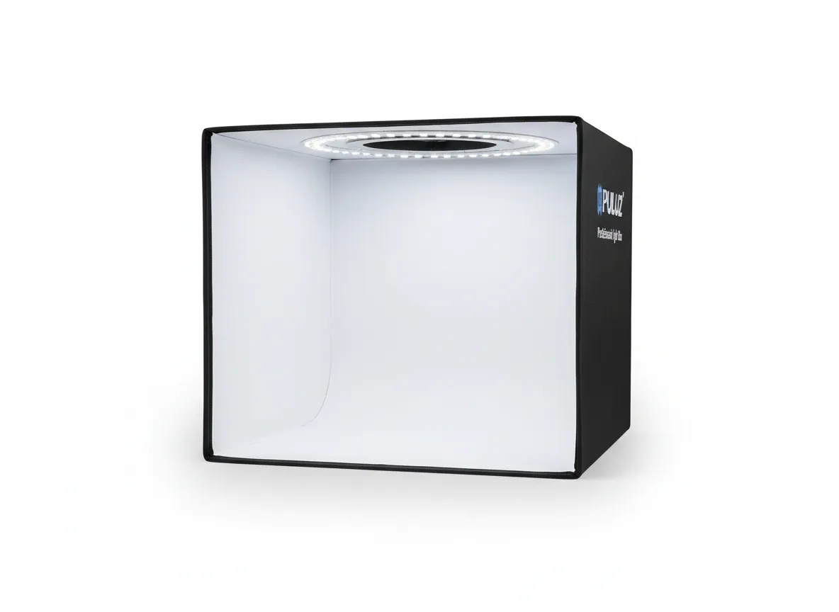 Caja de Luz Fotográfica Plegable 40 cm con Iluminación Circular-USB · Accesorios Fotográficos · Beads Market Co