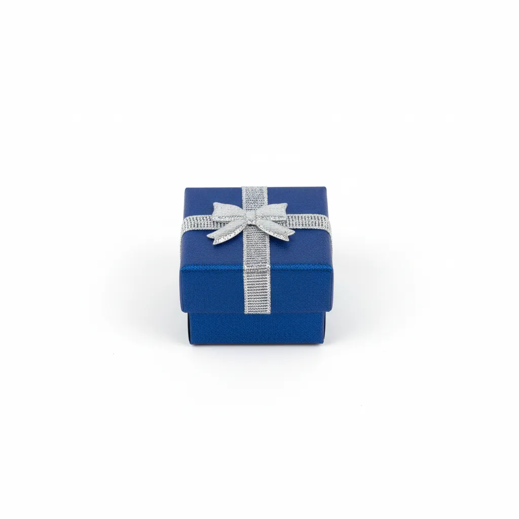 Caja de joyería 4 × 4 cm Azul Oscuro · Empaques por unidad · Beads Market Co