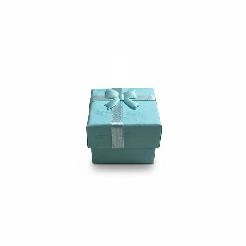 Caja de joyería 4 × 4 cm Azul Claro · Empaques por unidad · Beads Market Co