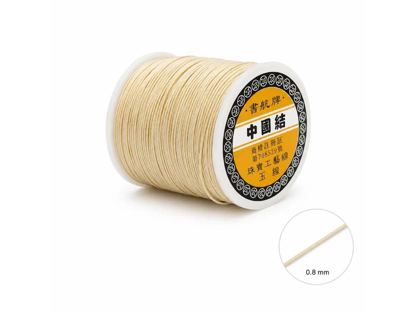 Hilo 0.8 mm Celular Beige · Hilos · Beads Market Co
