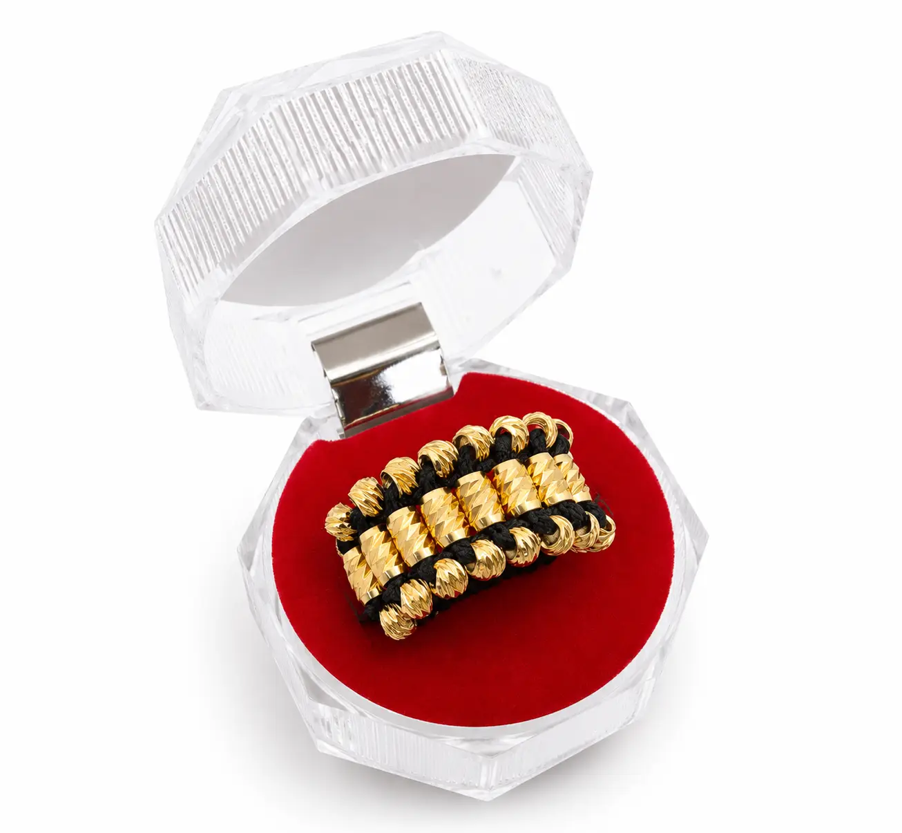 Anillo Triple Carril Barril Diama 4mm · Anillos tejidos · Beads Market Co