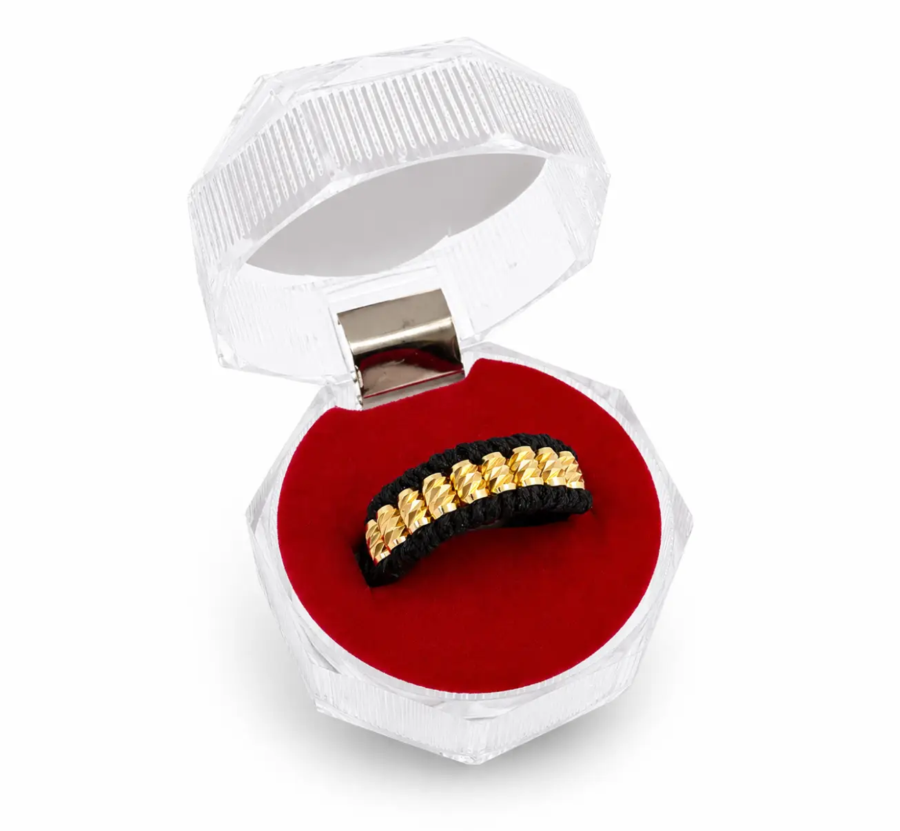 Anillo Barril Diamantado Un Carril · Anillos tejidos · Beads Market Co