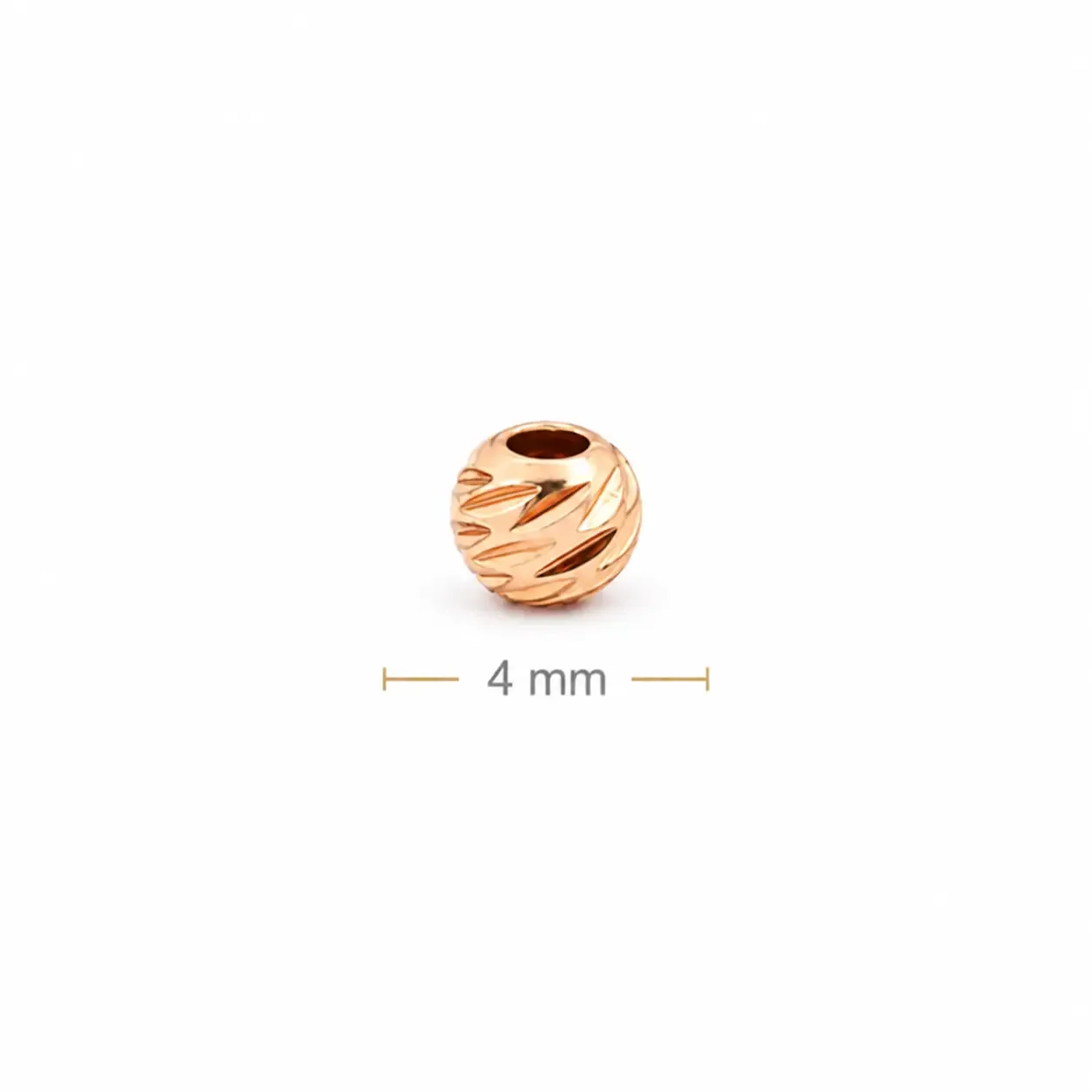 Balin Diamantado Rosado 4mm (italy) · Balinería · Beads Market Co