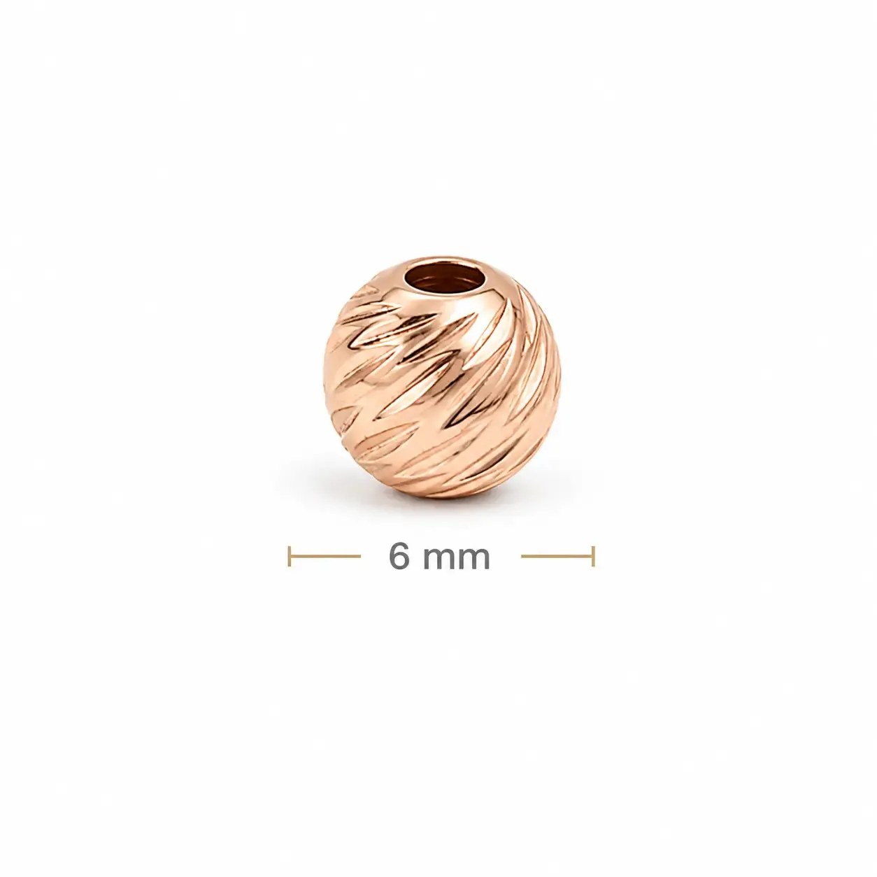 Balin Diamantado Rosado 6mm (italy) · Balinería · Beads Market Co