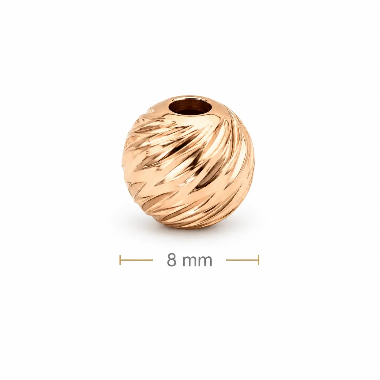 Balin Diamantado Rosado 8mm (italy) · Balinería · Beads Market Co