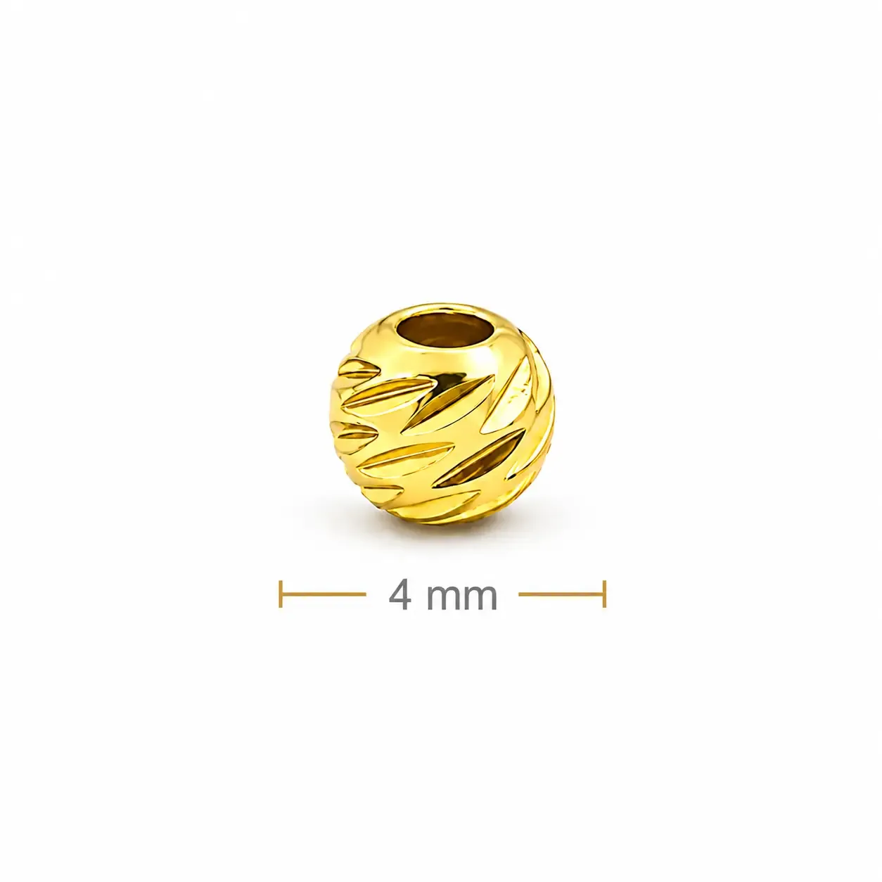 Balin Diamantado 18K 4mm · Balinería · Beads Market Co