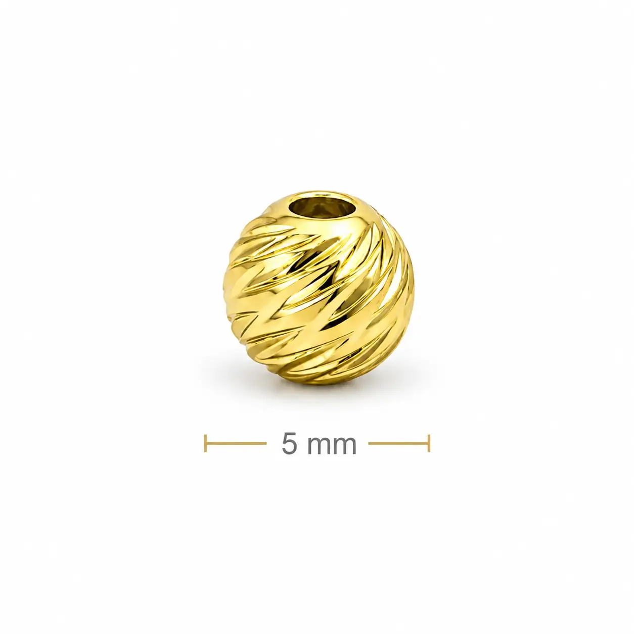 Balin Diamantado 18K 5mm · Balinería · Beads Market Co