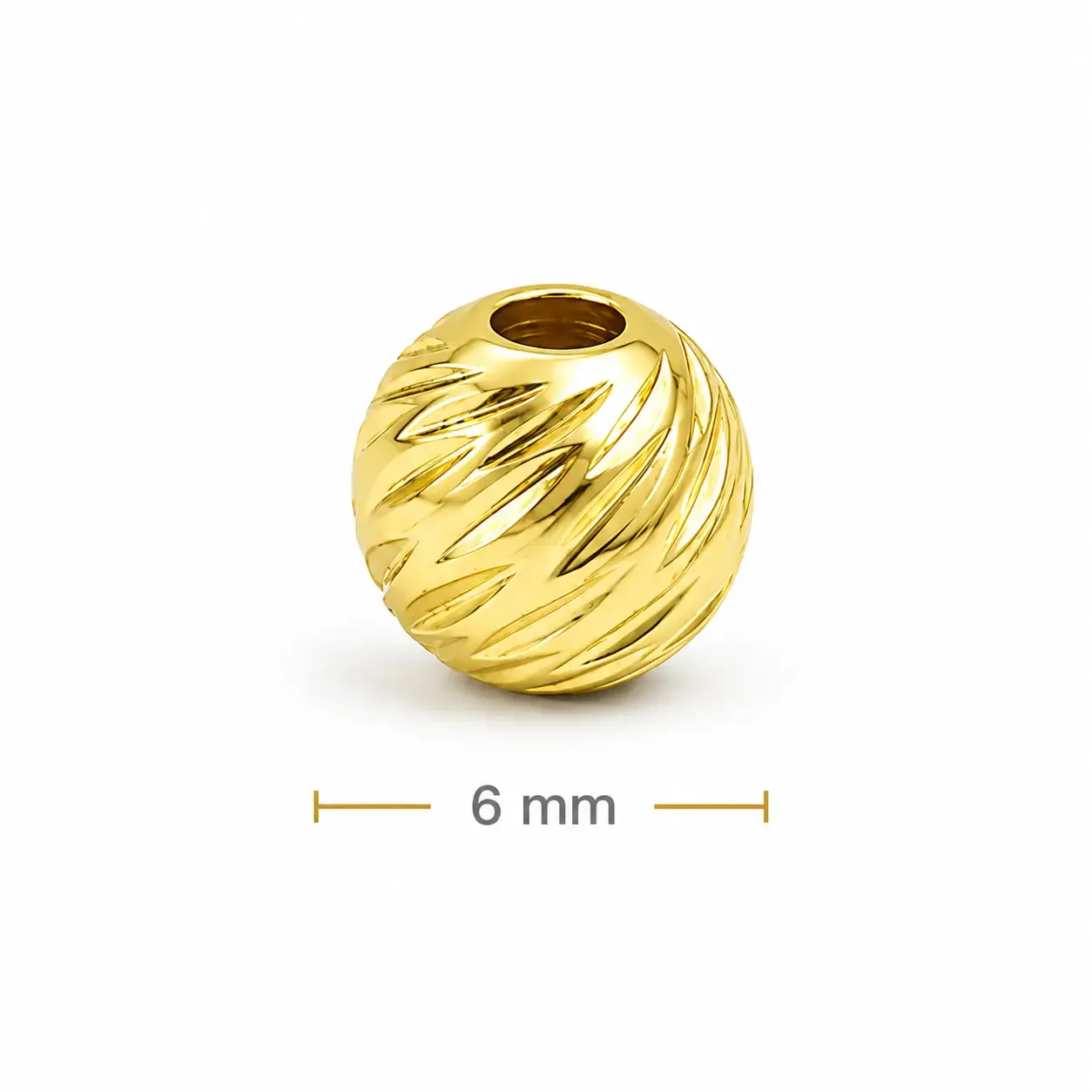 Balin Diamantado 18K 6mm · Balinería · Beads Market Co