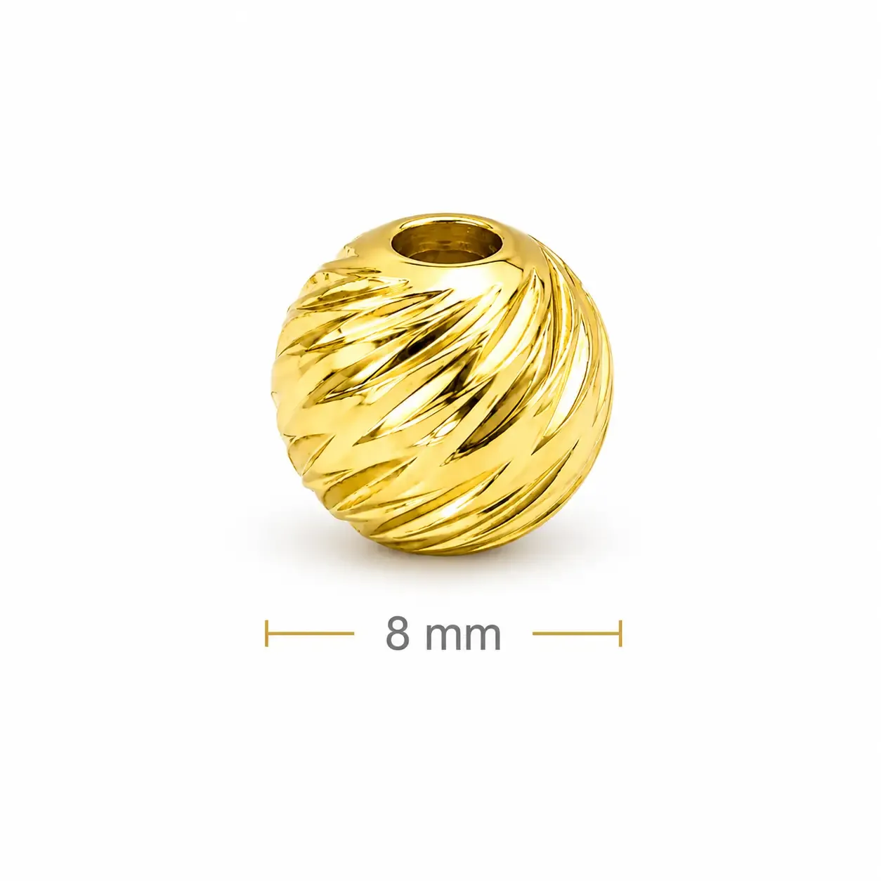 Balin Diamantado 18K 8mm · Balinería · Beads Market Co