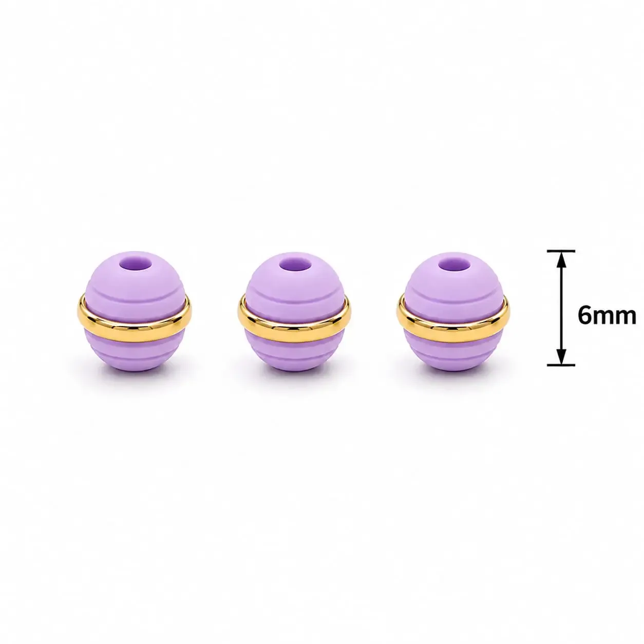 Neopreno Argollado Lila 6mm · Neoprenos