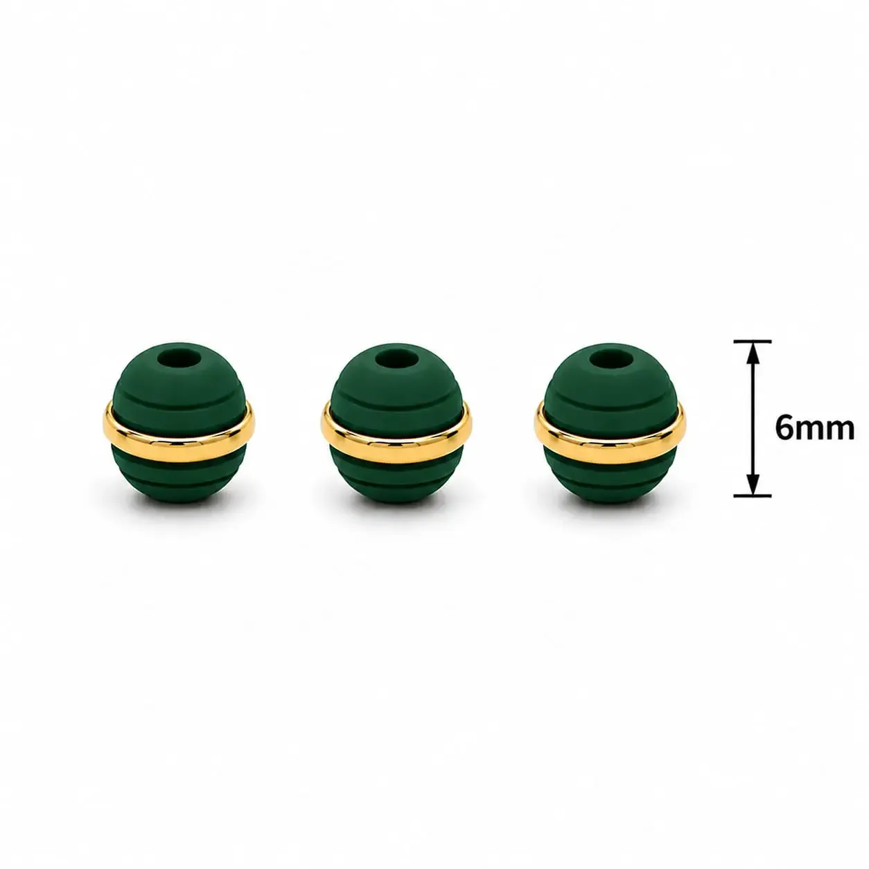 Neopreno Argollado Verde 6mm · Neoprenos · Beads Market Co