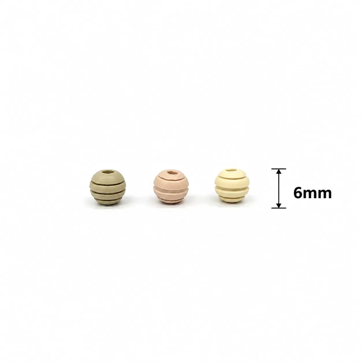 Neopreno Ranurado Beige 6mm · Neoprenos · Beads Market Co
