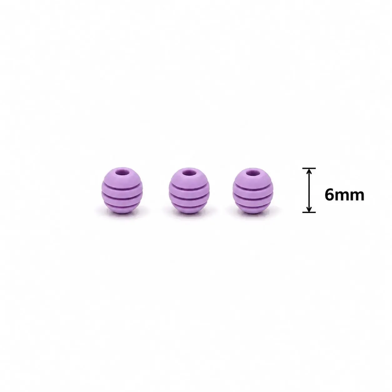 Neopreno Ranurado Lila 6mm · Neoprenos · Beads Market Co