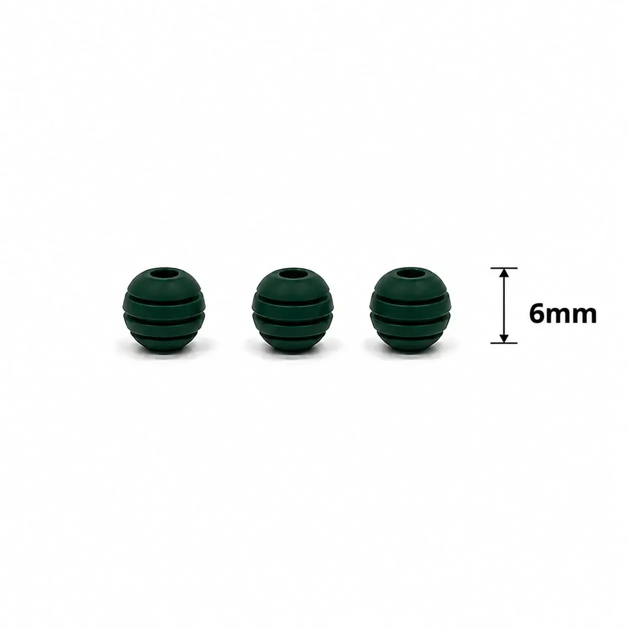 Neopreno Ranurado Verde 6mm · Neoprenos · Beads Market Co