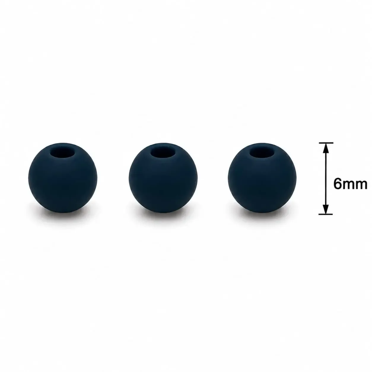 Neopreno Lisa Azul Petroleo 6mm · Neoprenos · Beads Market Co