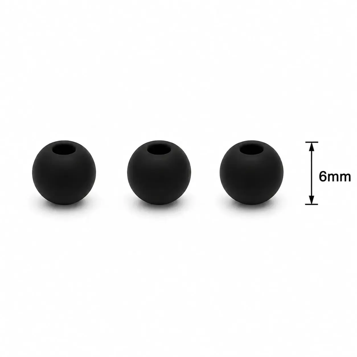 Neopreno Lisa Negro 6mm · Neoprenos · Beads Market Co