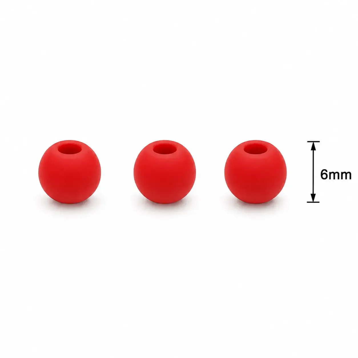 Neopreno Lisa Rojo 6mm · Neoprenos · Beads Market Co