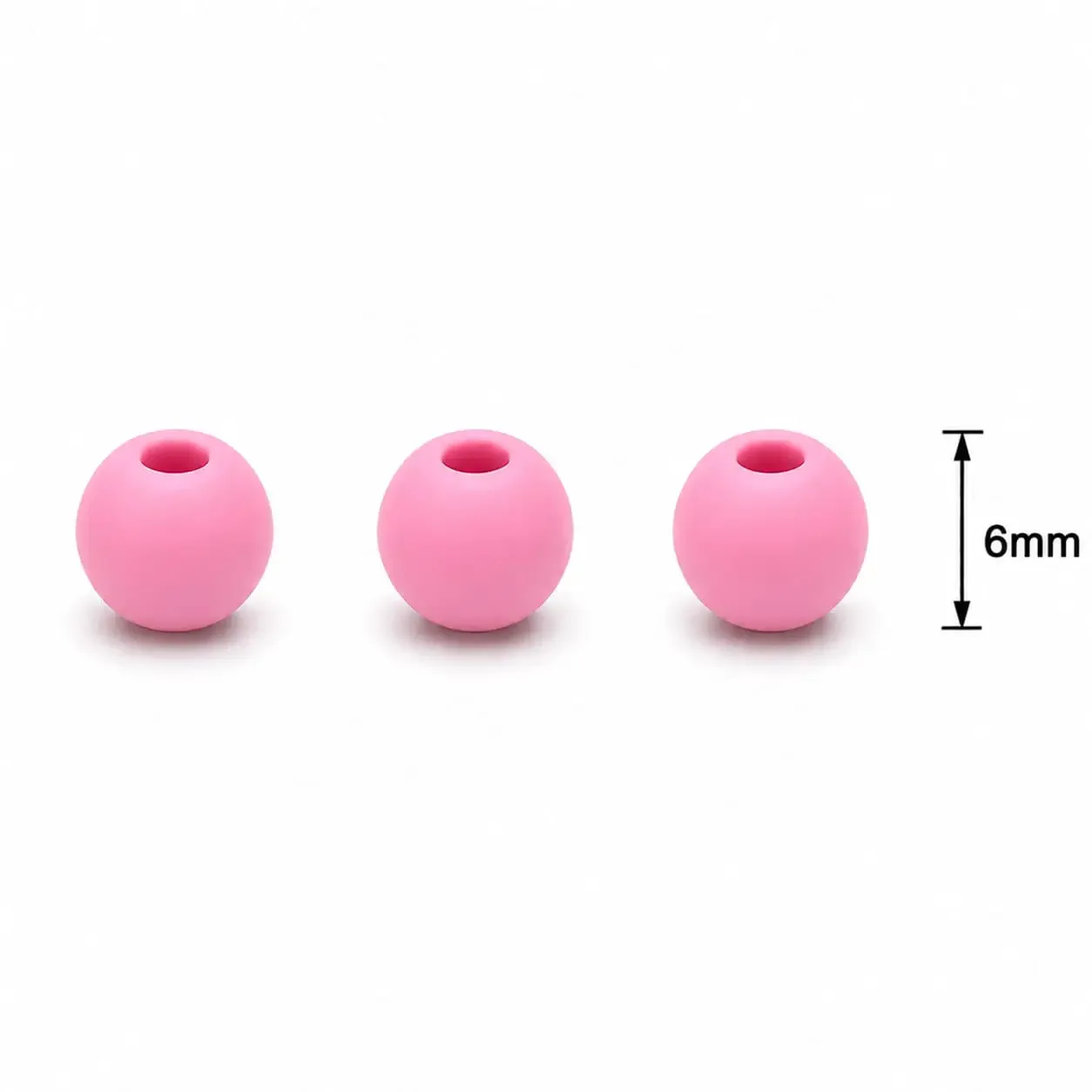 Neopreno Lisa Rosado 6mm · Neoprenos · Beads Market Co
