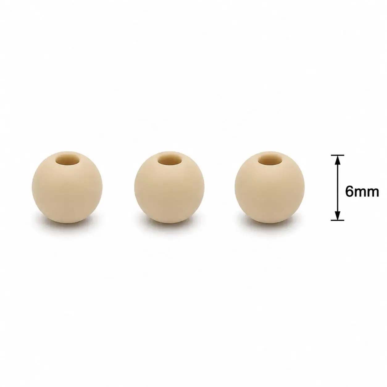 Neopreno Lisa Beige 6mm · Neoprenos · Beads Market Co