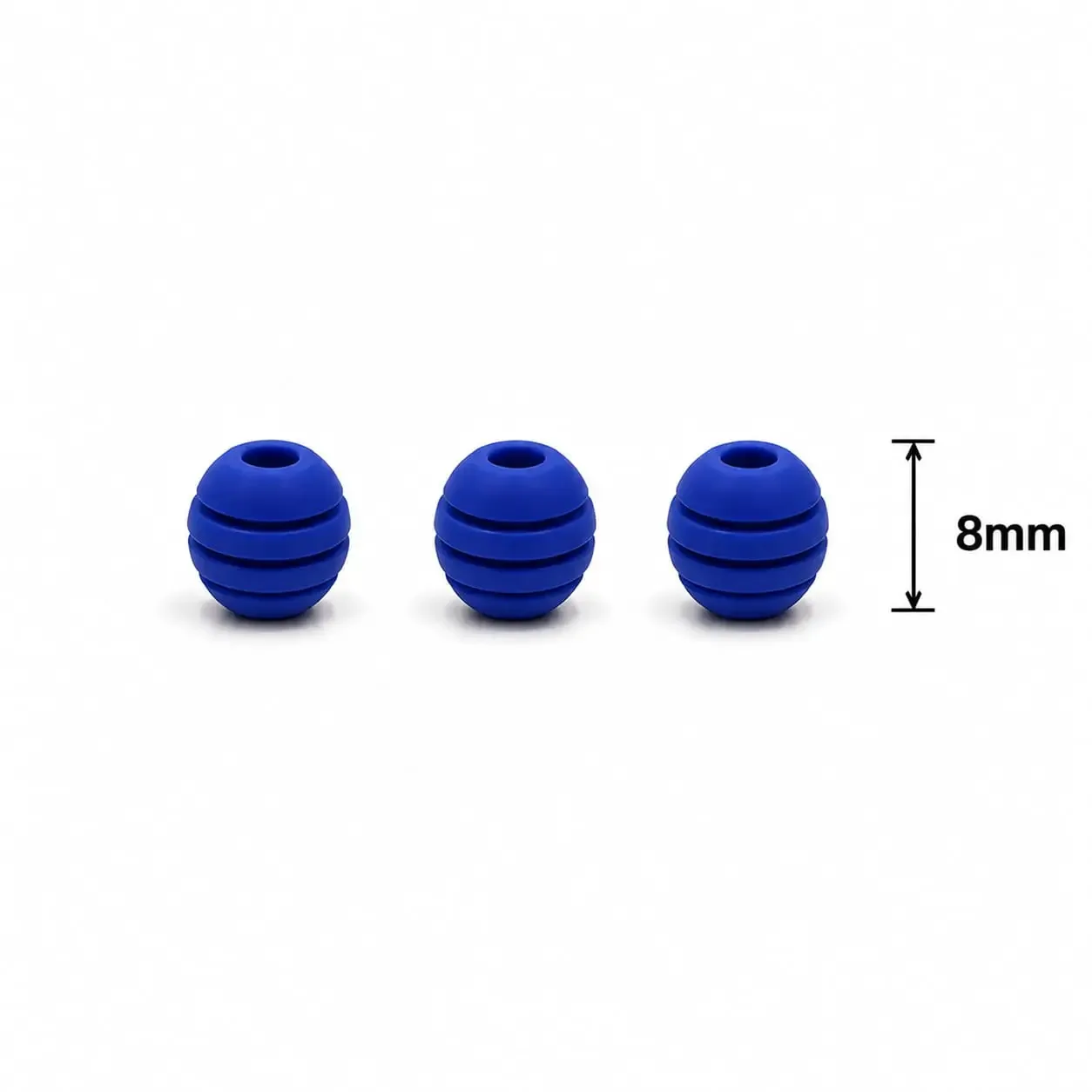 Neopreno Ranurado Azul Rey 8mm · Neoprenos · Beads Market Co