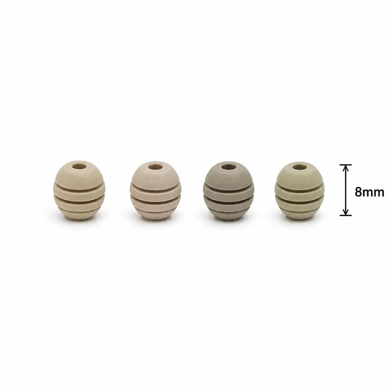 Neopreno Ranurado Beige 8mm · Neoprenos · Beads Market Co