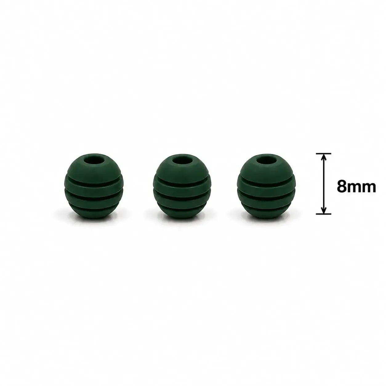 Neopreno Ranurado Verde 8mm · Neoprenos · Beads Market Co