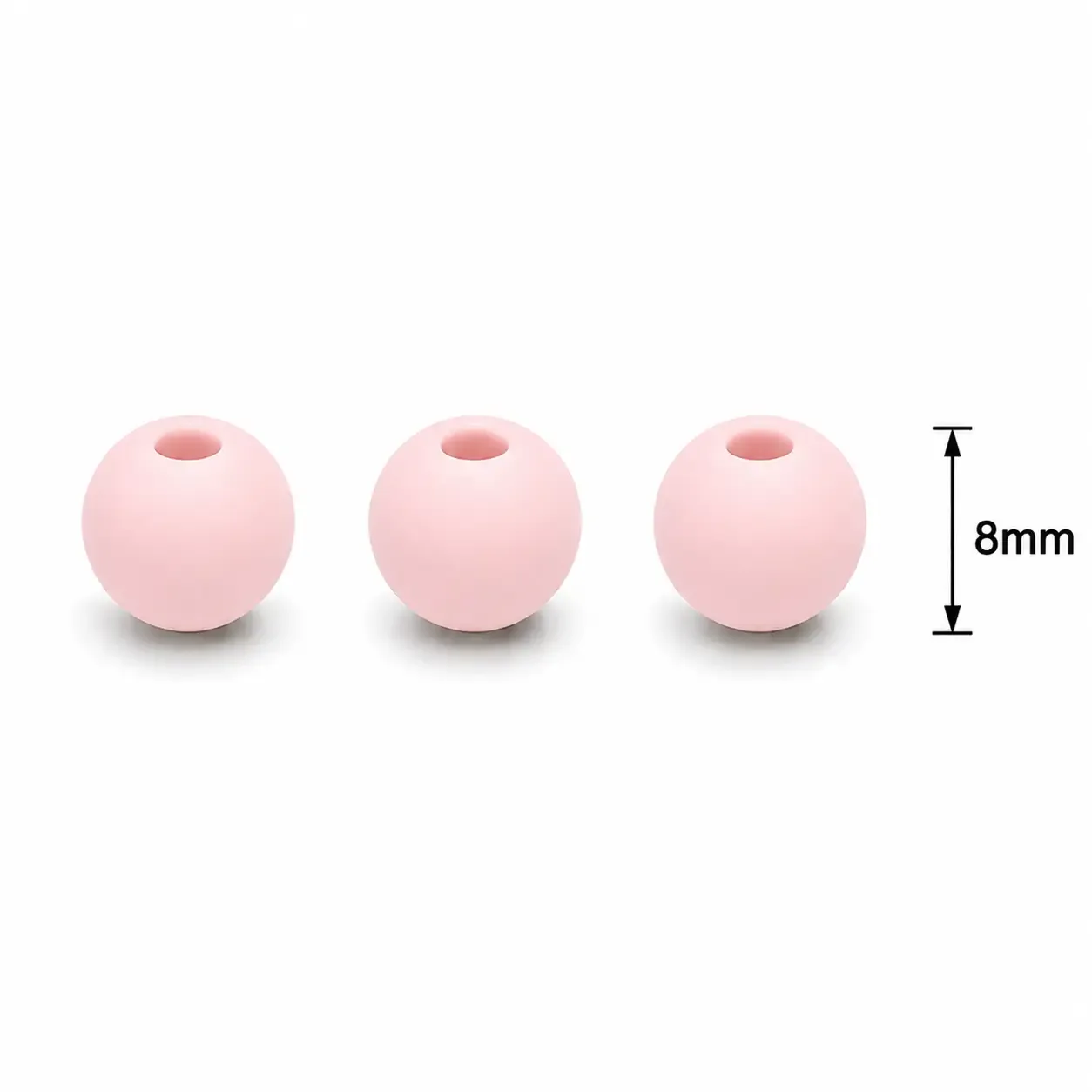 Neopreno Lisa Rosado 8mm · Neoprenos · Beads Market Co