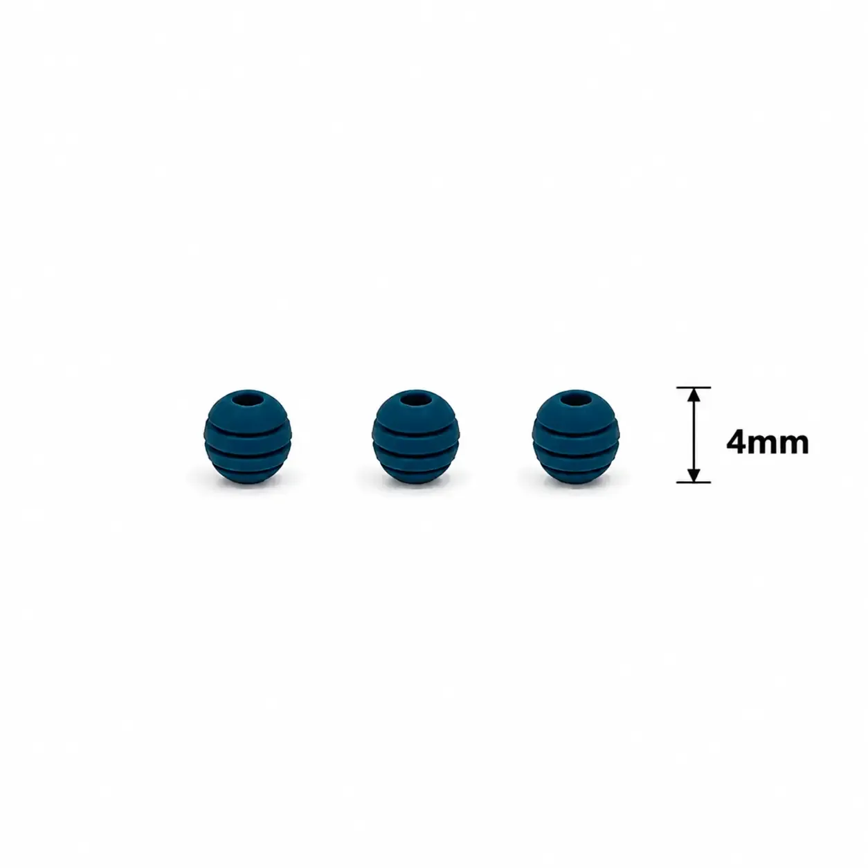 Neopreno Ranurado Azul Petroleo 4mm · Neoprenos · Beads Market Co