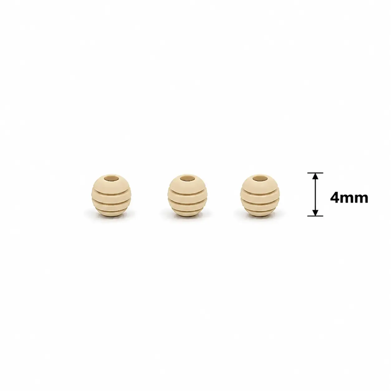Neopreno Ranurado Beige 4mm · Neoprenos · Beads Market Co