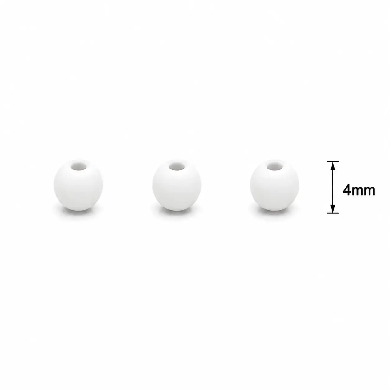 Neopreno Liso Blanco 4mm · Neoprenos · Beads Market Co