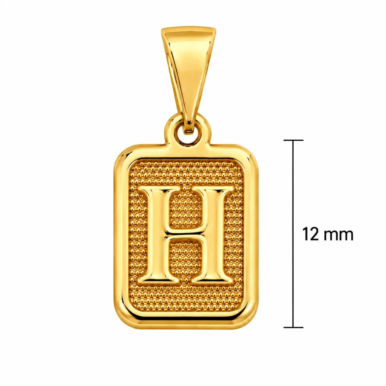 Letra H 12mm · Dijes · Beads Market Co