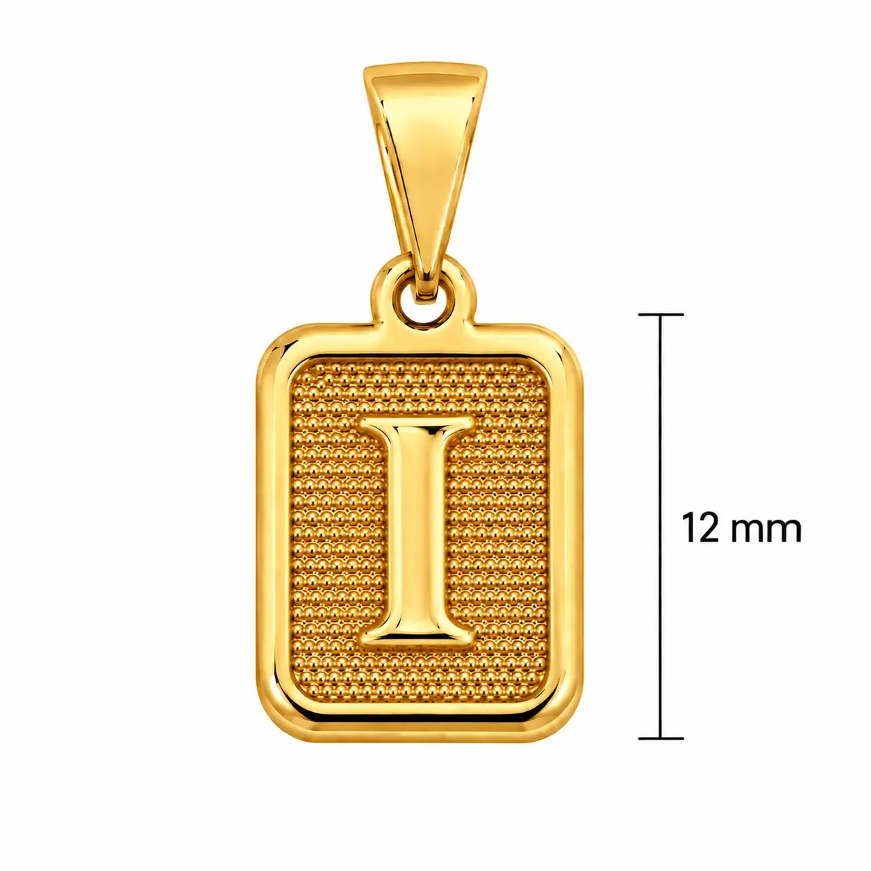 Letra I 12mm · Dijes · Beads Market Co