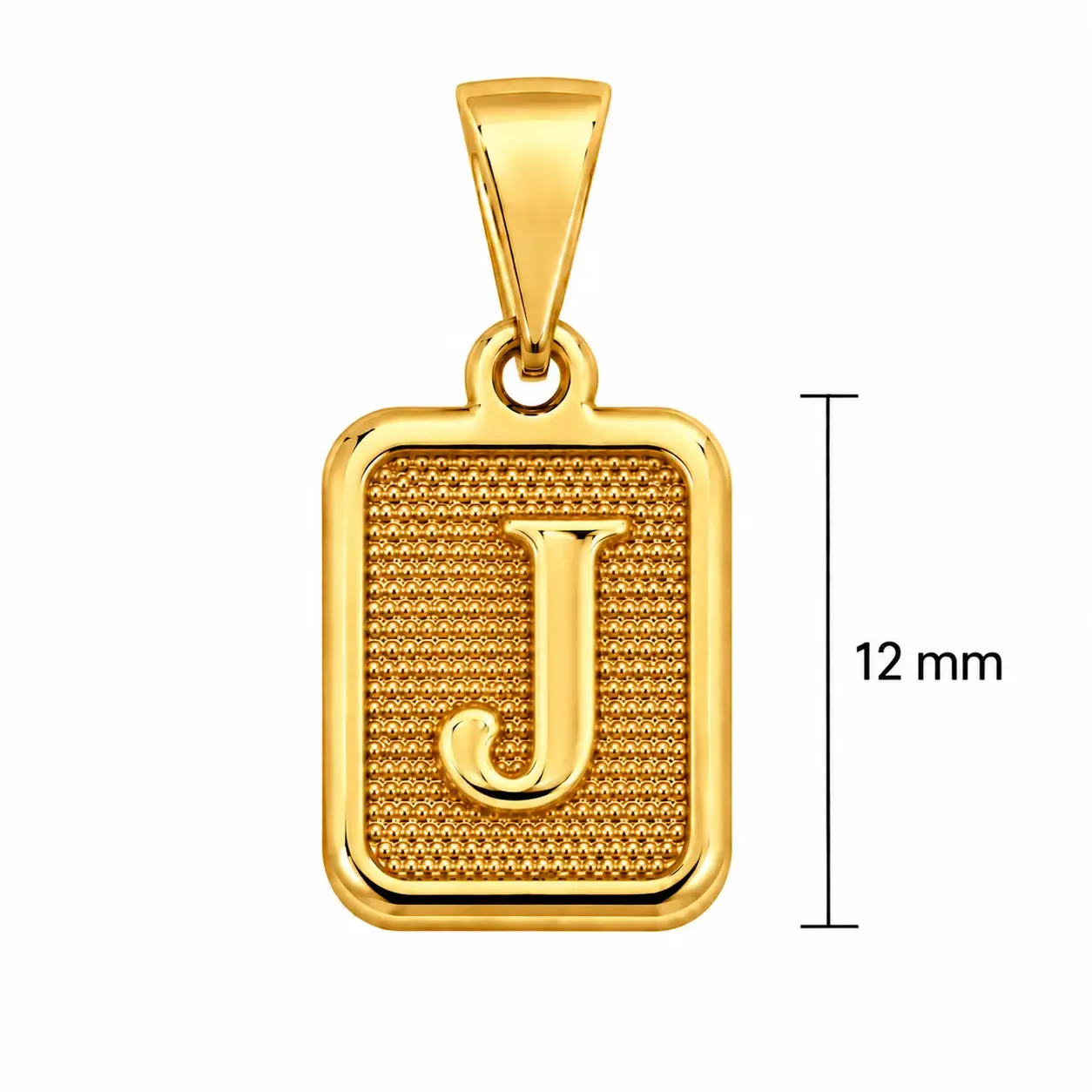 Letra J 12mm · Dijes · Beads Market Co