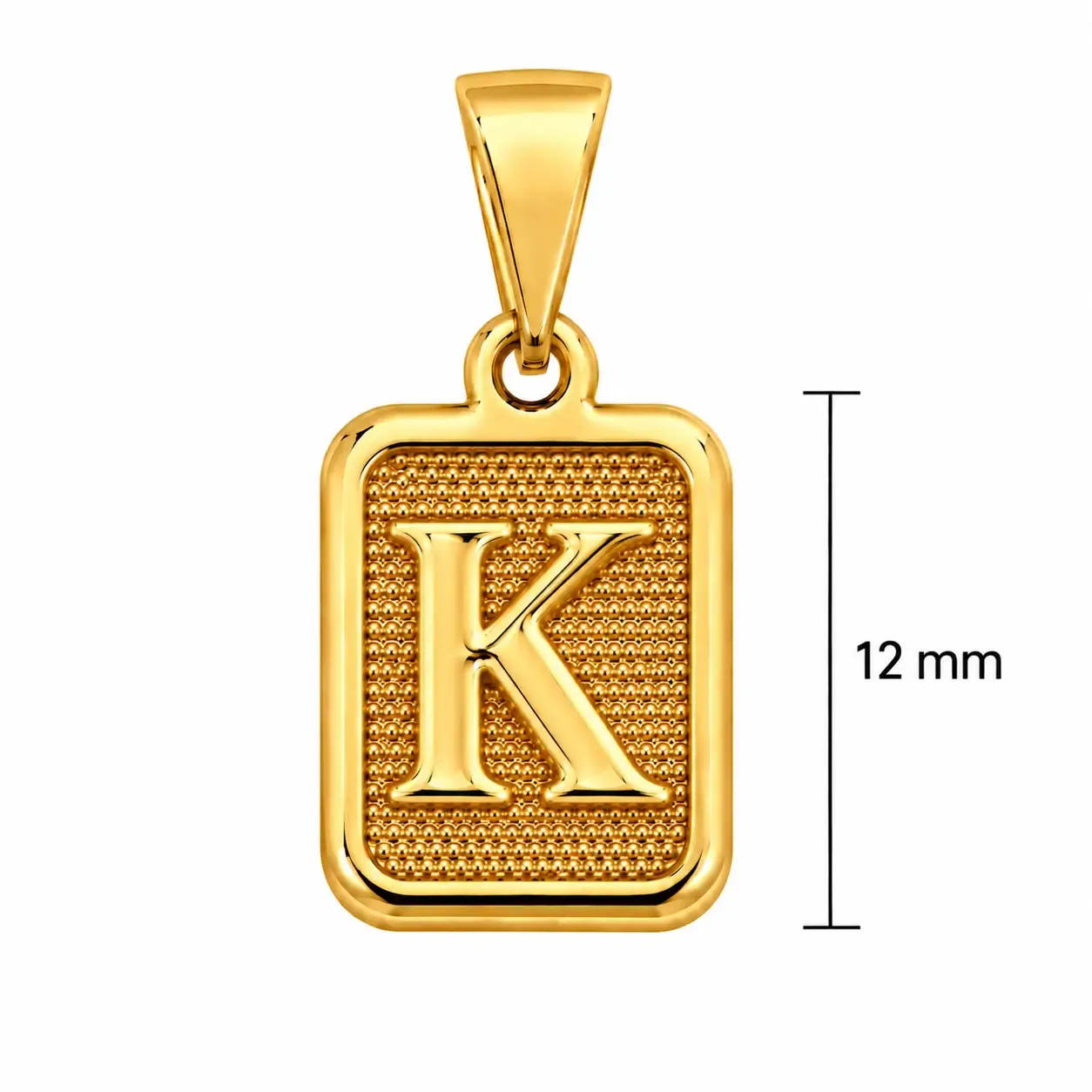 Letra K 12mm · Dijes · Beads Market Co