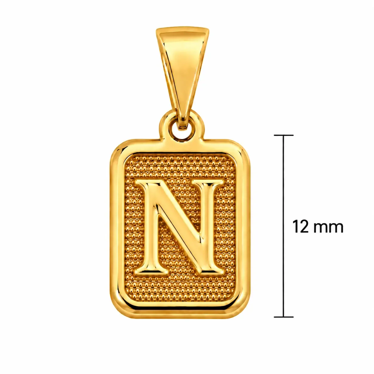 Letra N 12mm · Dijes · Beads Market Co