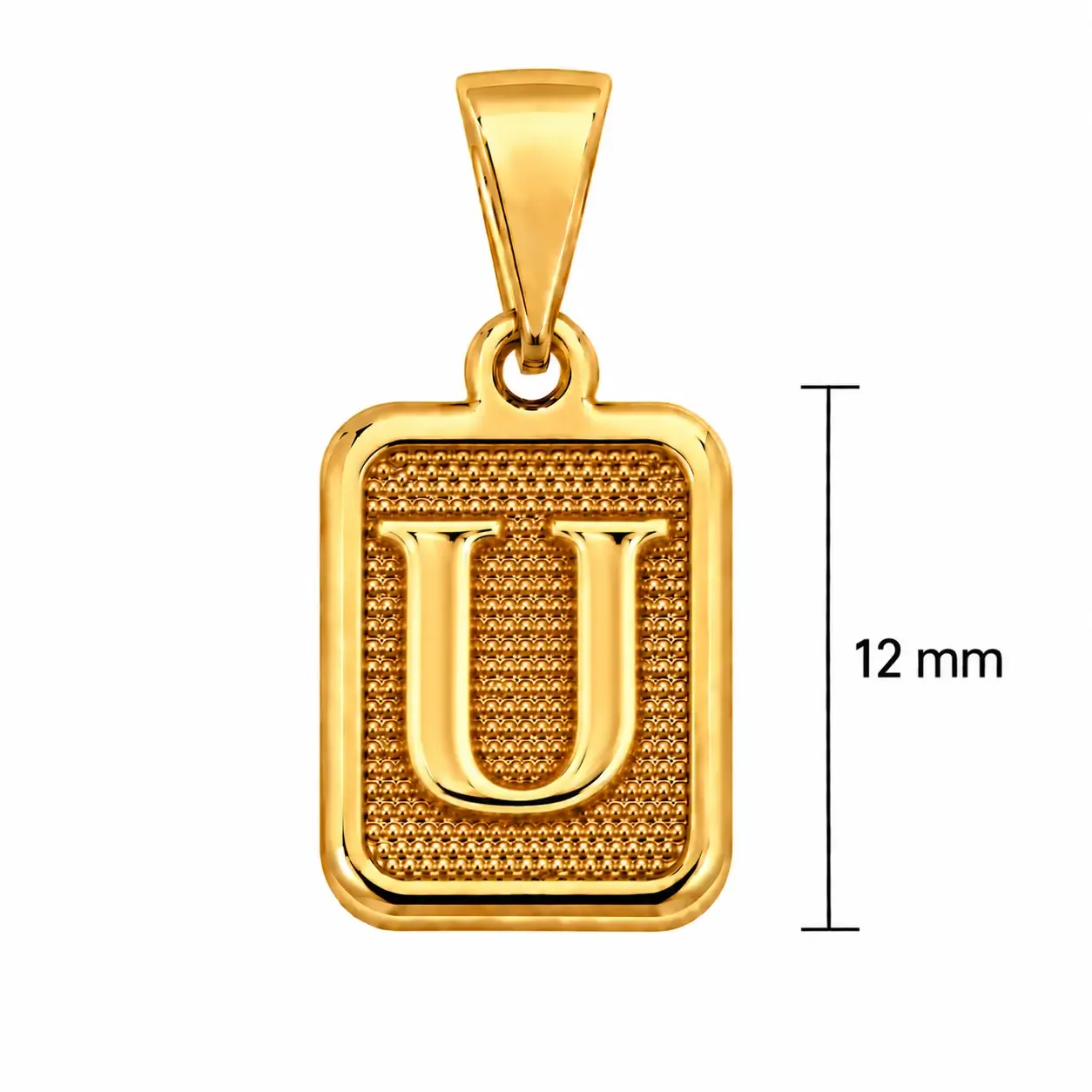 Letra U 12mm · Dijes · Beads Market Co