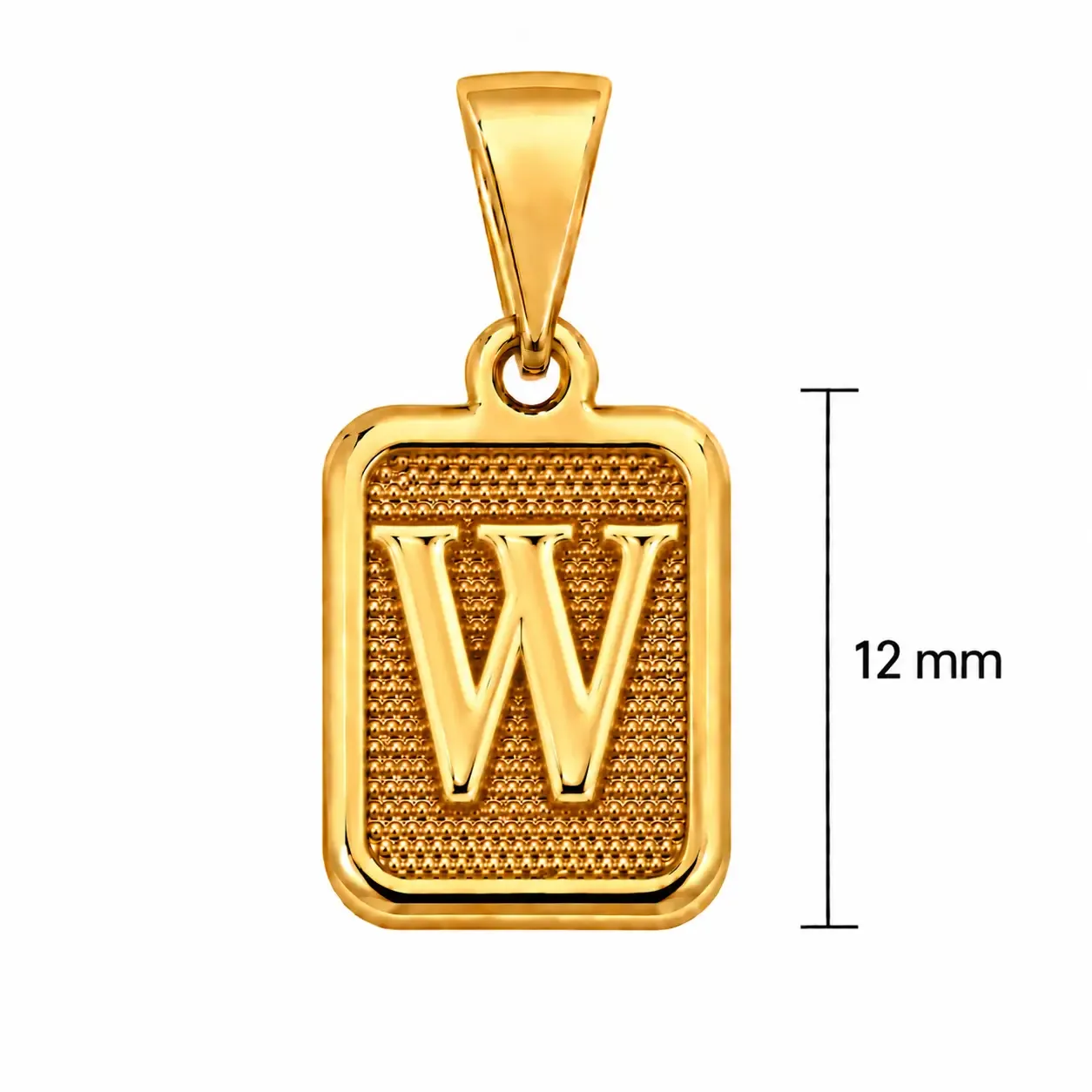 Letra W 12mm · Dijes · Beads Market Co