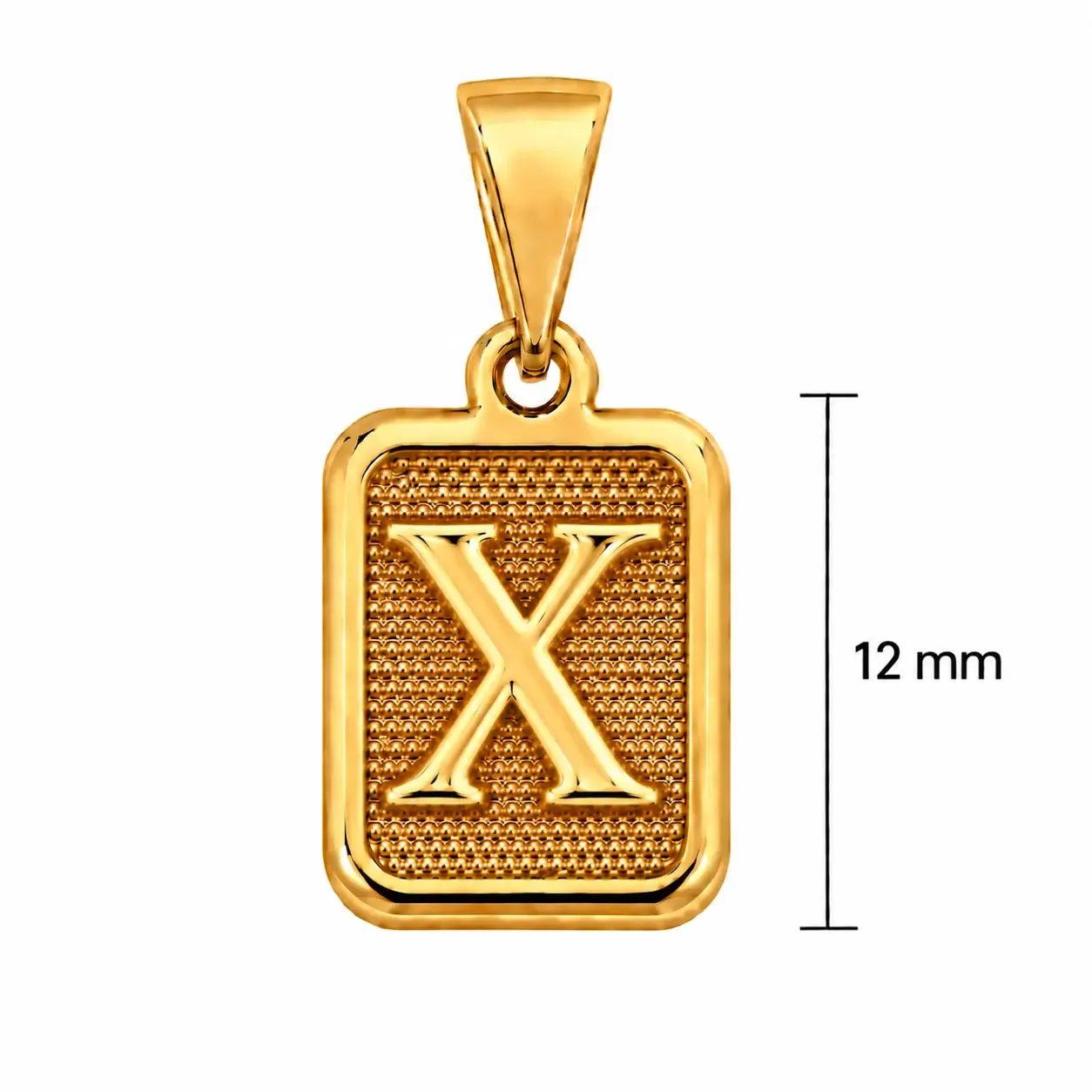 Letra X 12mm · Dijes · Beads Market Co