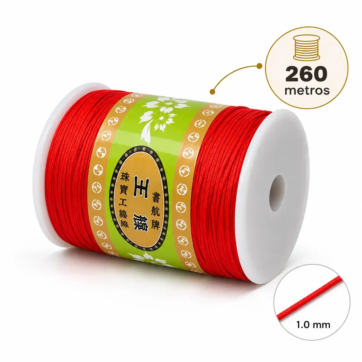 Hilo 1.0 mm Celular Rojo · Hilos · Beads Market Co